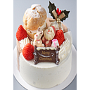 Ｘマス２つの味デコ１４ｃｍ