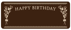HAPPY BIRTHDAY Chocolate Plate　x 200 P