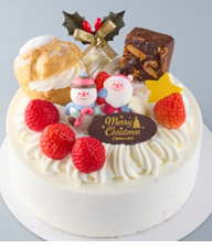 Xmas Fresh Cream Cake 17cm