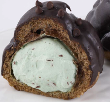 Chocolate Mint Cream Puff