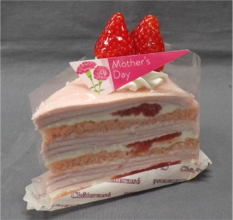 M)Mothers Day Strawberry Rose Mille Crepe B
