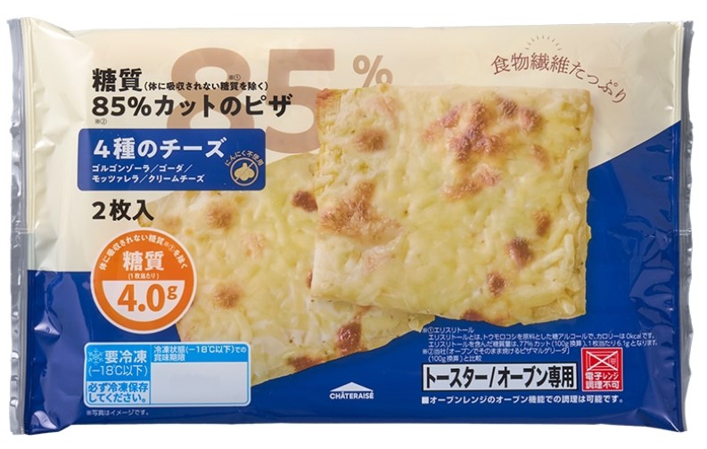 Four Cheese Low Carb Pizza (85 percent less carbs)