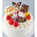 Xmas Fresh Cream Cake 17cm