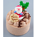 Happy Santa Claus Chocolate Fresh Cream