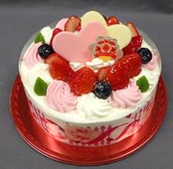 [H438] Mothers Day Heart Bouquet Cake 17cm