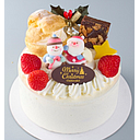 [H291] Xmas Fresh Cream Cake 14cm