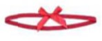 [B-38] Ribbon Tag Red 