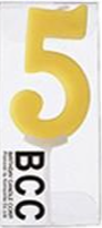 [B-5] ナンバーキャンドル５番