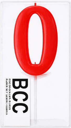 [E-02] Candle No 0 Red