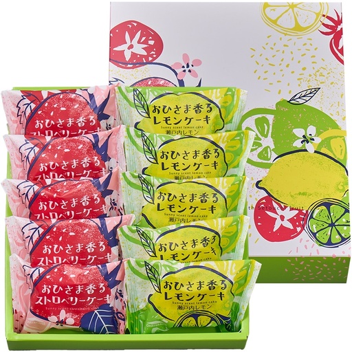 [G810] Lemon & Strawberry Cake 10 pieces
