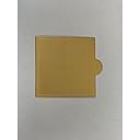 [958H] Square Gold Tray for Gateau Chocolate Piece
