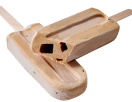 [M693] Cafe Latte with Coffee Jelly Ice Bar