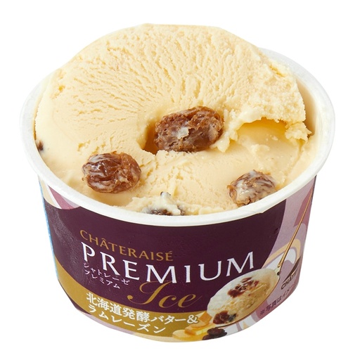 [C473] Chateraise Premium Ice Cream Hokkaido Butter Rum Raisin