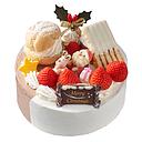 [A385] Xmas Half & Half Cake 17cm