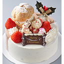 [G725] Xmas Half&Half Cake 14cm